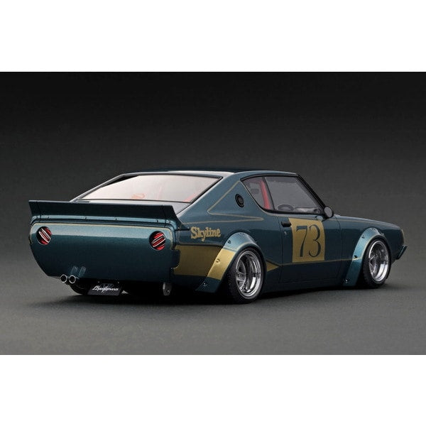 Laden Sie das Bild in Galerie -Viewer, Pre-order Ignition model IG3216 1/18 LB Works Kenmeri 2Dr Green Metallic [Resin Cast]
