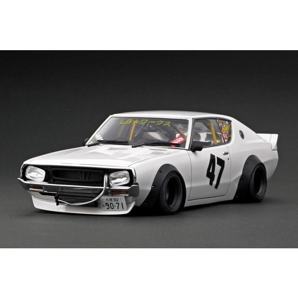 Pre-order Ignition model IG3218 1/18 LB Works Kenmeri 2Dr White [Resin Cast]