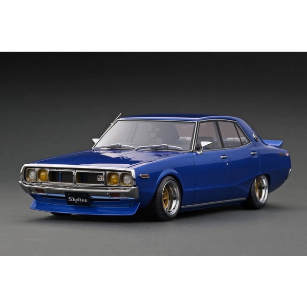 Précommande Allumage modèle IG3272 1/18 Nissan Skyline 2000 GT-X GC110 Bleu Métallisé [Résine Coulée]