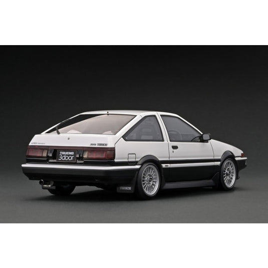 Pre-order Ignition model IG3282 1/18 Toyota Sprinter Trueno 3Dr GT Apex AE86 White/Black Normal-Wheel [Resin Cast]