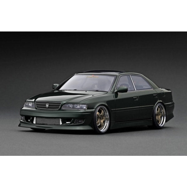 Cargue la imagen en el visor de la galería, Reserva el modelo de encendido IG3315 1/18 VERTEX JZX100 Chaser Green Metallic [Resin Cast]
