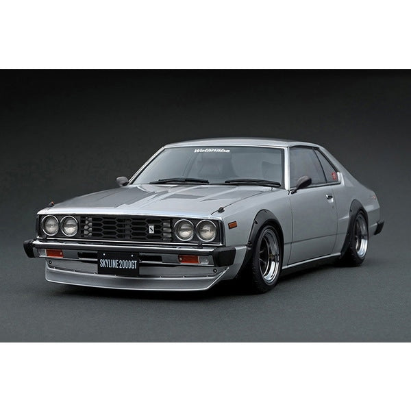 Cargue la imagen en el visor de la galería, Reserva modelo de encendido IG3465 1/18 Nissan Skyline 2000 GT-ES C210 Plata [Resin Cast]
