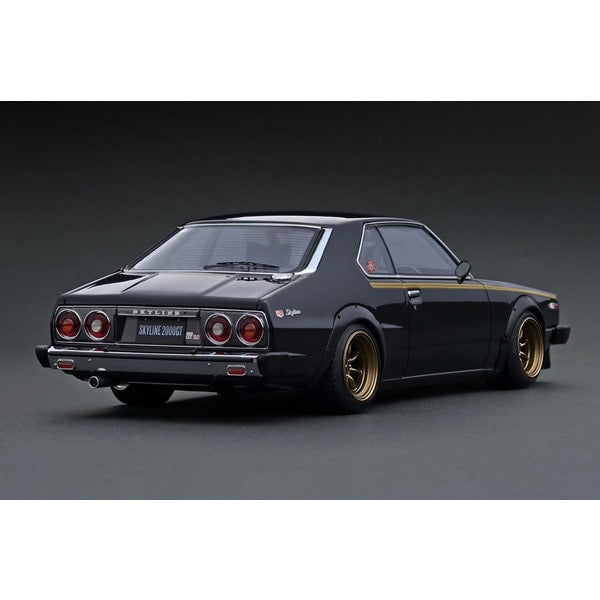 Cargue la imagen en el visor de la galería, Reserva modelo de encendido IG3466 1/18 Nissan Skyline 2000 GT-ES C210 Negro [Resin Cast]
