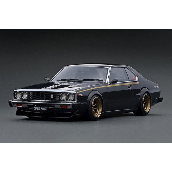 Précommande Allumage modèle IG3466 1/18 Nissan Skyline 2000 GT-ES C210 Noir [Résine Coulée]