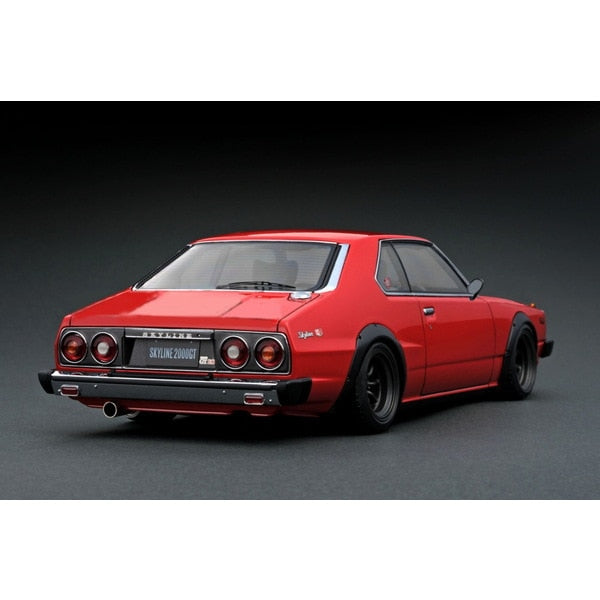 Cargue la imagen en el visor de la galería, Reserva modelo de encendido IG3467 1/18 Nissan Skyline 2000 GT-ES C210 Rojo [Resin Cast]
