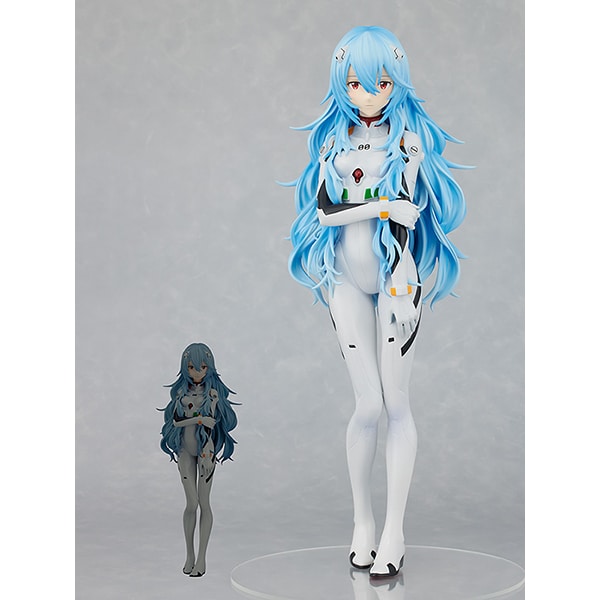 Cargue la imagen en el visor de la galería, Good Smile Company POP UP PARADE XL size Neon Genesis Evangelion Rei Ayanami Long Hair Ver. [Painted Finished Figure, Height Approx. 380mm, Non-scale]
