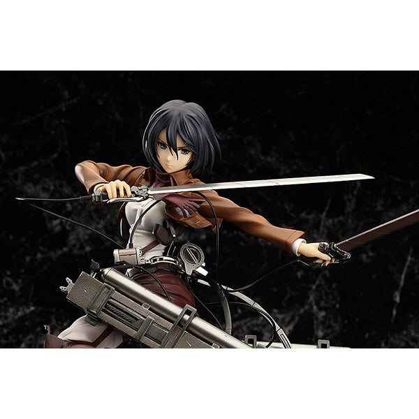 Chargez l&#39;image dans la visionneuse de la galerie, Pre-Order Good Smile Company Attack on Titan Mikasa Ackerman DX Ver. (Reissue) [Pre-painted Complete Figure Approximately 280mm in Height 1/8 Scale]
