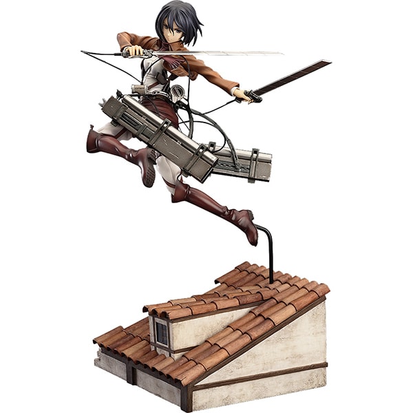 Chargez l&#39;image dans la visionneuse de la galerie, Pre-Order Good Smile Company Attack on Titan Mikasa Ackerman DX Ver. (Reissue) [Pre-painted Complete Figure Approximately 280mm in Height 1/8 Scale]
