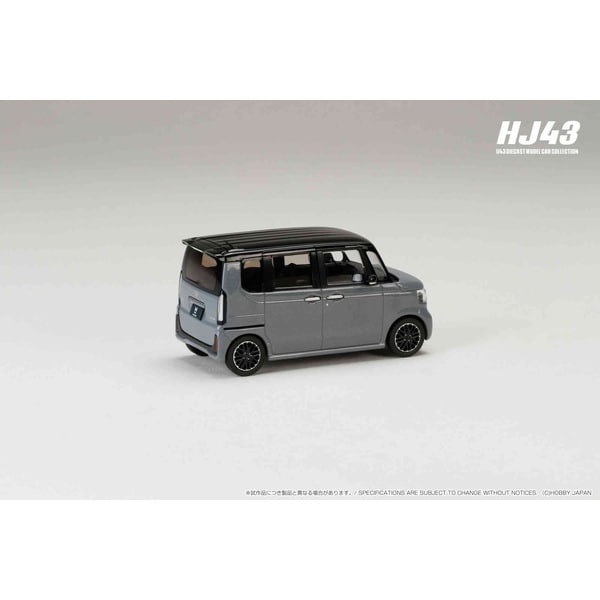 Laden Sie das Bild in Galerie -Viewer, Pre-order Hobby JAPAN HJ431006GP 1/43 Honda N-BOX CUSTOM Slate Grey Pearl &amp; Black Diecast
