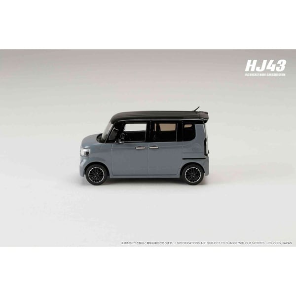 Load image into Gallery viewer, Pre-order Hobby JAPAN HJ431006GP 1/43 Honda N-BOX CUSTOM Slate Grey Pearl &amp; Black Diecast
