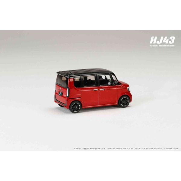 Chargez l&#39;image dans la visionneuse de la galerie, Précommande Hobby JAPAN HJ431006RM 1/43 Honda N-BOX CUSTOM Premium Crystal Red Metallic &amp; Black Diecast
