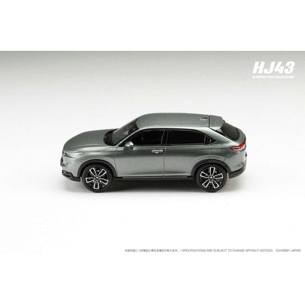 Laden Sie das Bild in Galerie -Viewer, Pre-order Hobby JAPAN HJ432002GM 1/43 Honda VEZEL e:HEV Z Meteoroid Grey Metallic Diecast
