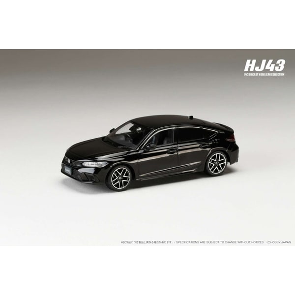 Hobby JAPAN HJ432003BK 1/43 Honda Civic FL1 LX Crystal Black Pearl Diecast