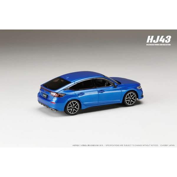 Chargez l&#39;image dans la visionneuse de la galerie, Hobby JAPAN HJ432003BL 1/43 Honda Civic FL1 LX Premium cristal bleu métallisé moulé sous pression
