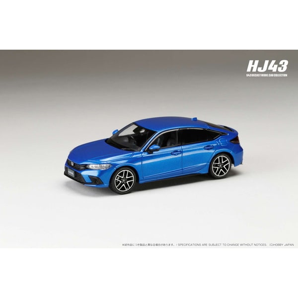 Hobby JAPAN HJ432003BL 1/43 Honda Civic FL1 LX Premium Crystal Blue Metallic Diecast