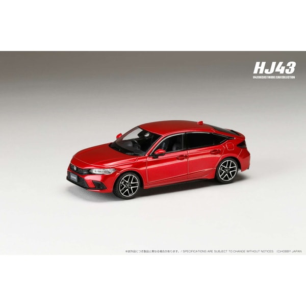 Cargue la imagen en el visor de la galería, Hobby JAPAN HJ432003R 1/43 Honda Civic FL1 LX Premium Cristal Rojo Metálico Diecast
