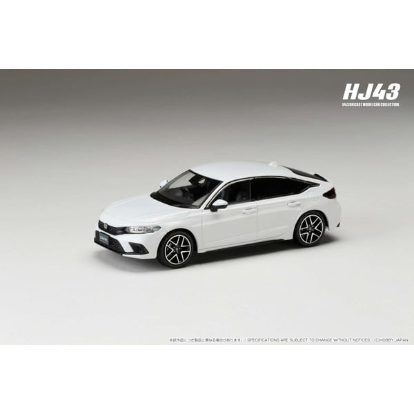 Hobby JAPAN HJ432003W 1/43 Honda Civic FL1 LX platine blanc perle moulé sous pression