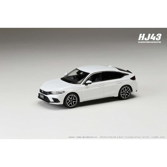 Hobby JAPAN HJ432003W 1/43 Honda Civic FL1 LX platine blanc perle moulé sous pression