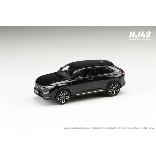 Cargue la imagen en el visor de la galería, Reserva Hobby JAPAN HJ433002BK 1/43 Honda VEZEL Vehículo equipado con opción genuina Crystal Black Pearl Diecast
