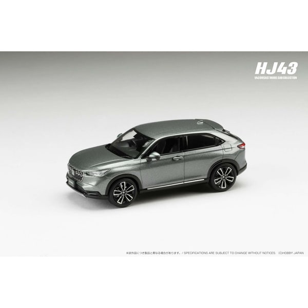 Cargue la imagen en el visor de la galería, Reserva Hobby JAPAN HJ433002GM 1/43 Honda VEZEL Vehículo equipado con opción genuina Meteoroide Gris Metálico Diecast
