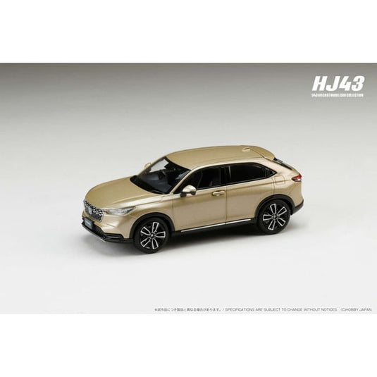 Reserva Hobby JAPAN HJ433002K 1/43 Honda VEZEL Vehículo equipado con opción genuina Sand Khaki Pearl Diecast