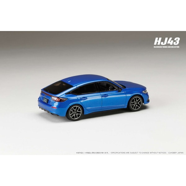 Chargez l&#39;image dans la visionneuse de la galerie, Hobby JAPAN HJ433003BL 1/43 Honda Civic FL4 e:HEV Premium cristal bleu métallisé moulé sous pression
