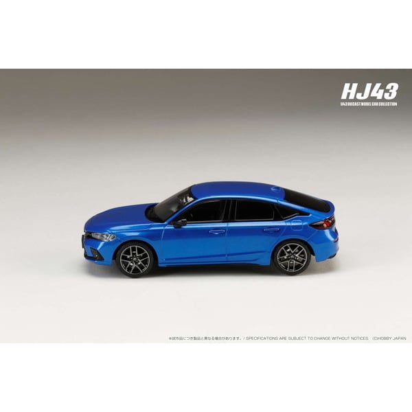 Chargez l&#39;image dans la visionneuse de la galerie, Hobby JAPAN HJ433003BL 1/43 Honda Civic FL4 e:HEV Premium cristal bleu métallisé moulé sous pression
