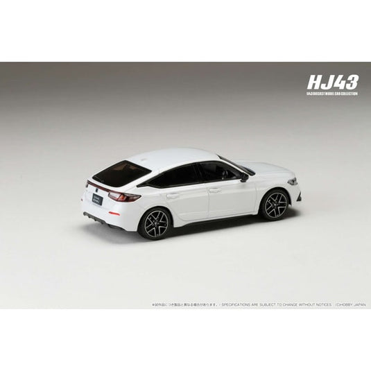 Hobby JAPAN HJ433003W 1/43 Honda Civic FL4 e:HEV Platinum White Pearl Diecast