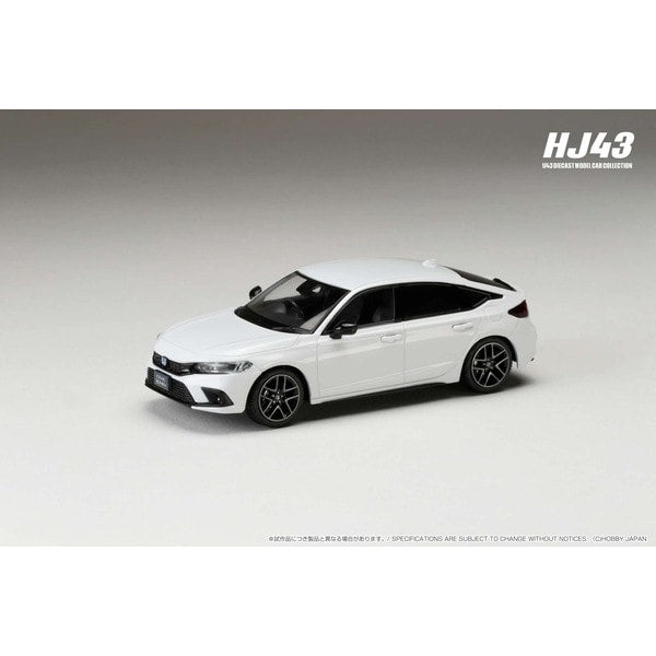 Hobby JAPAN HJ433003W 1/43 Honda Civic FL4 e:HEV platine blanc perle moulé sous pression