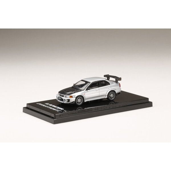 Carica immagine in Galleria Viewer, Hobby JAPAN HJ641032BS 1/64 Mitsubishi Lancer GSR Evolution 5 CP9A 1998 Custom Version Silver Diecast
