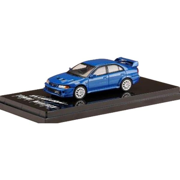 Hobby Japón HJ641033BBL 1/64 Mitsubishi Lancer GSR Evolution 6 TME CP9A Karnival azul metálico Diecast