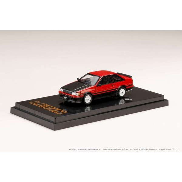 Cargue la imagen en el visor de la galería, Hobby JAPAN HJ641035TRK 1/64 Toyota Corolla AE86 2 puertas TOM&#39;S IGETA ruedas rojo/negro fundido a presión
