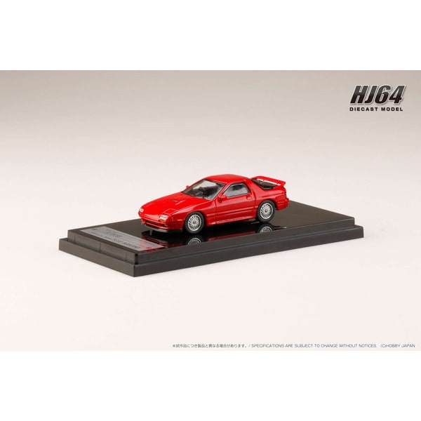 Cargue la imagen en el visor de la galería, Reserva Hobby JAPAN HJ641043WR 1/64 Mazda RX-7 FC-3S Winning Limited Blaze Red Diecast
