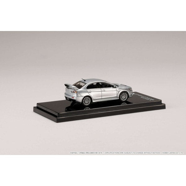 Load image into Gallery viewer, Hobby JAPAN HJ641053AS 1/64 Mitsubishi Lancer Evolution 10 Cool Silver Metallic Diecast
