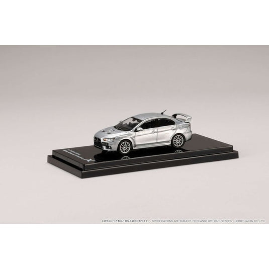 Hobby JAPAN HJ641053AS 1/64 Mitsubishi Lancer Evolution 10 Cool argent métallique moulé sous pression