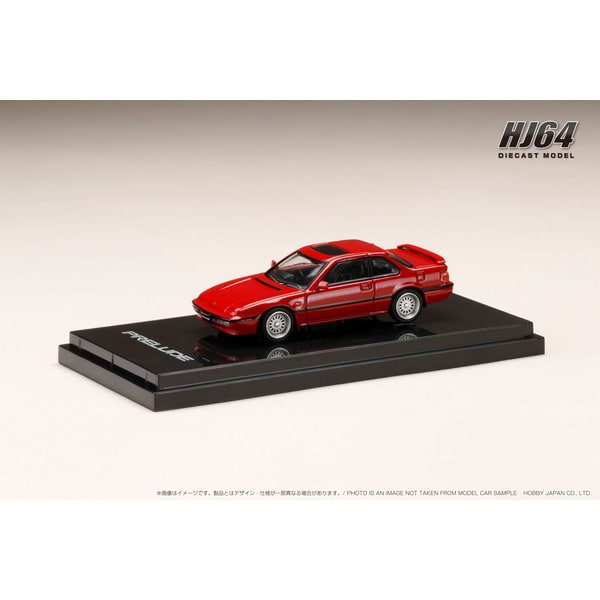 Hobby JAPAN HJ642002CR 1/64 Honda Prelude Si BA5 1989 versión personalizada Phoenix Red Diecast