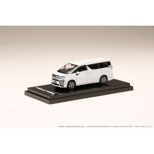 Hobby Japón HJ642028WP 1/64 Toyota Vellfire H30W ZG edición 2.5L blanco perla cristal brillo Diecast