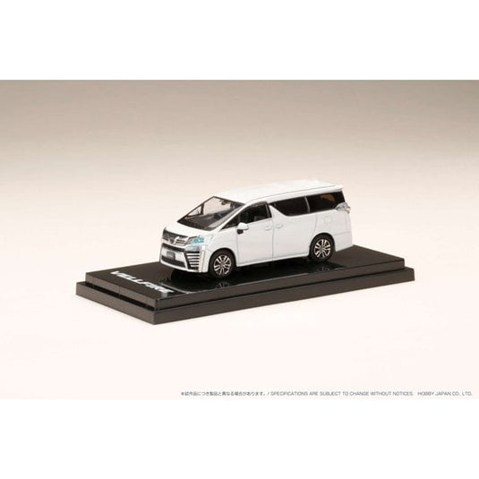 Hobby japon HJ642028WP 1/64 Toyota Vellfire H30W ZG édition 2,5l blanc perle cristal brillant moulé sous pression