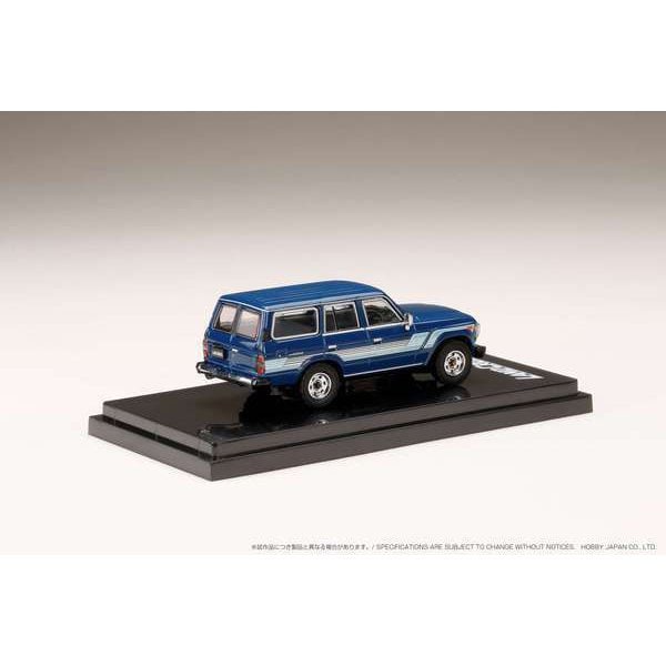 Load image into Gallery viewer, Hobby JAPAN HJ642039BBL 1/64 Toyota Land Cruiser 60 GX 1988/Optional Side Sticker Blue Diecast
