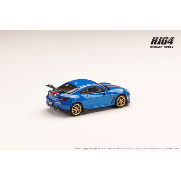 Load image into Gallery viewer, Hobby JAPAN HJ642047DSBL 1/64 Subaru BRZ STI PERFORMANCE WR Blue Pearl with Stripe Diecast
