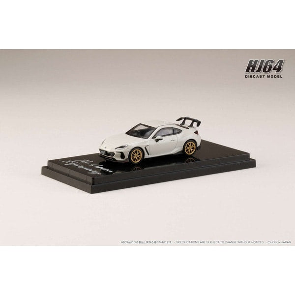 Chargez l&#39;image dans la visionneuse de la galerie, Hobby japon HJ642047SW 1/64 Subaru BRZ STI PERFORMANCE cristal blanc perle moulé sous pression
