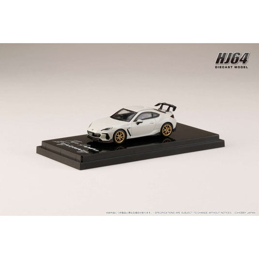 Hobby Japón HJ642047SW 1/64 Subaru BRZ STI PERFORMANCE Crystal White Pearl Diecast