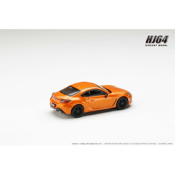 Laden Sie das Bild in Galerie -Viewer, Hobby JAPAN HJ642048P 1/64 Toyota GR86 RZ 10th Anniversary Limited Flame Orange Diecast
