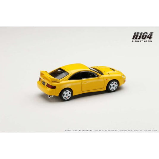 Reserva Hobby JAPÓN HJ642064AY 1/64 Toyota Celica GT-FOUR ST205 ESTILO JDM Super brillante amarillo Diecast