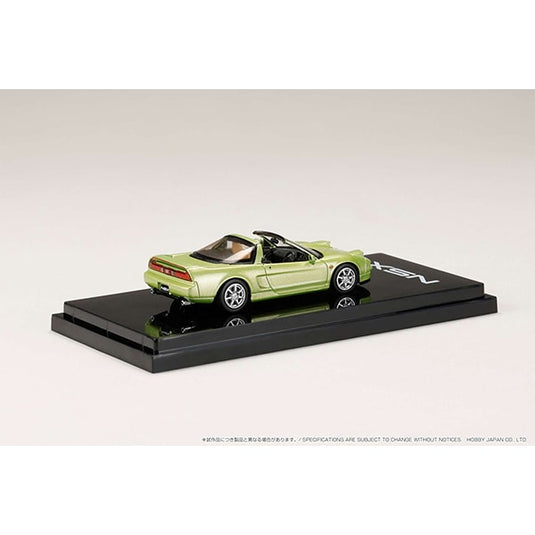 Hobby JAPAN HJ643006BGR 1/64 Honda NSX Type T with Removable Roof Lime Green Metallic Diecast