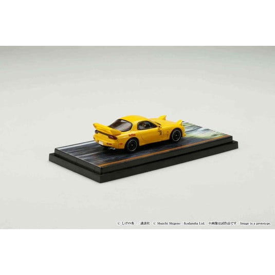 Pre-order Hobby JAPAN HJ643007BDY 1/64 MAZDA RX-7 FD3S RED SUNS/Initial D with Takumi Fujiwara Keisuke Driver Figures Included Diecast