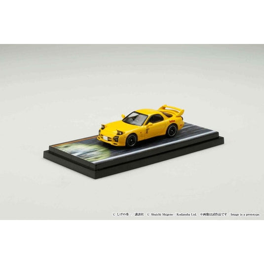 Pre-order Hobby JAPAN HJ643007BDY 1/64 MAZDA RX-7 FD3S RED SUNS/Initial D with Takumi Fujiwara Keisuke Driver Figures Included Diecast