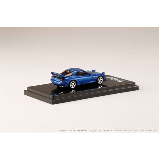 Hobby JAPON HJ643007CBL 1/64 Amfini RX-7 FD3S A-Spec. Moulé sous pression en mica bleu innocent