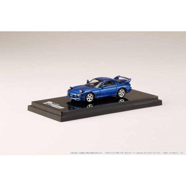 Hobby JAPON HJ643007CBL 1/64 Amfini RX-7 FD3S A-Spec. Moulé sous pression en mica bleu innocent