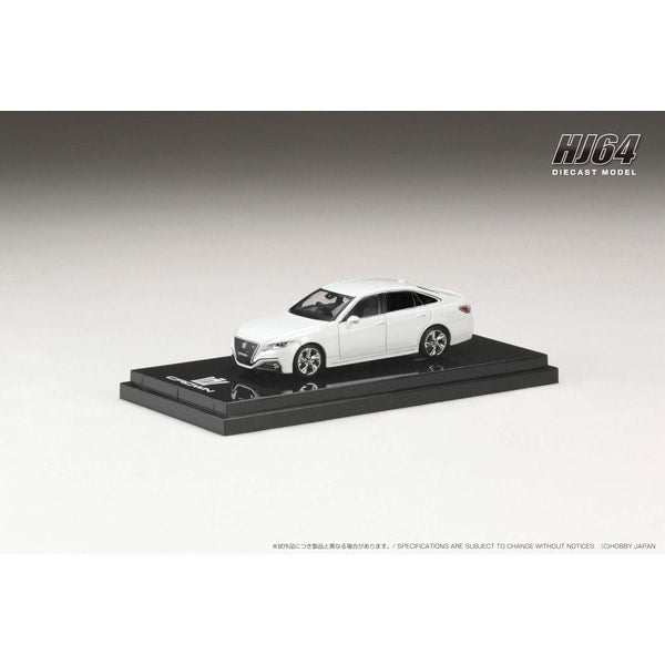 Chargez l&#39;image dans la visionneuse de la galerie, Hobby JAPON HJ643009HW 1/64 Toyota Crown HYBRID 2.5 RS 2020 White Pearl Crystal CS. Moulé sous pression
